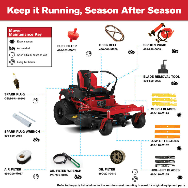 Mustang Z50 Zero Turn Rider 17aafacq066 Troy Bilt Us