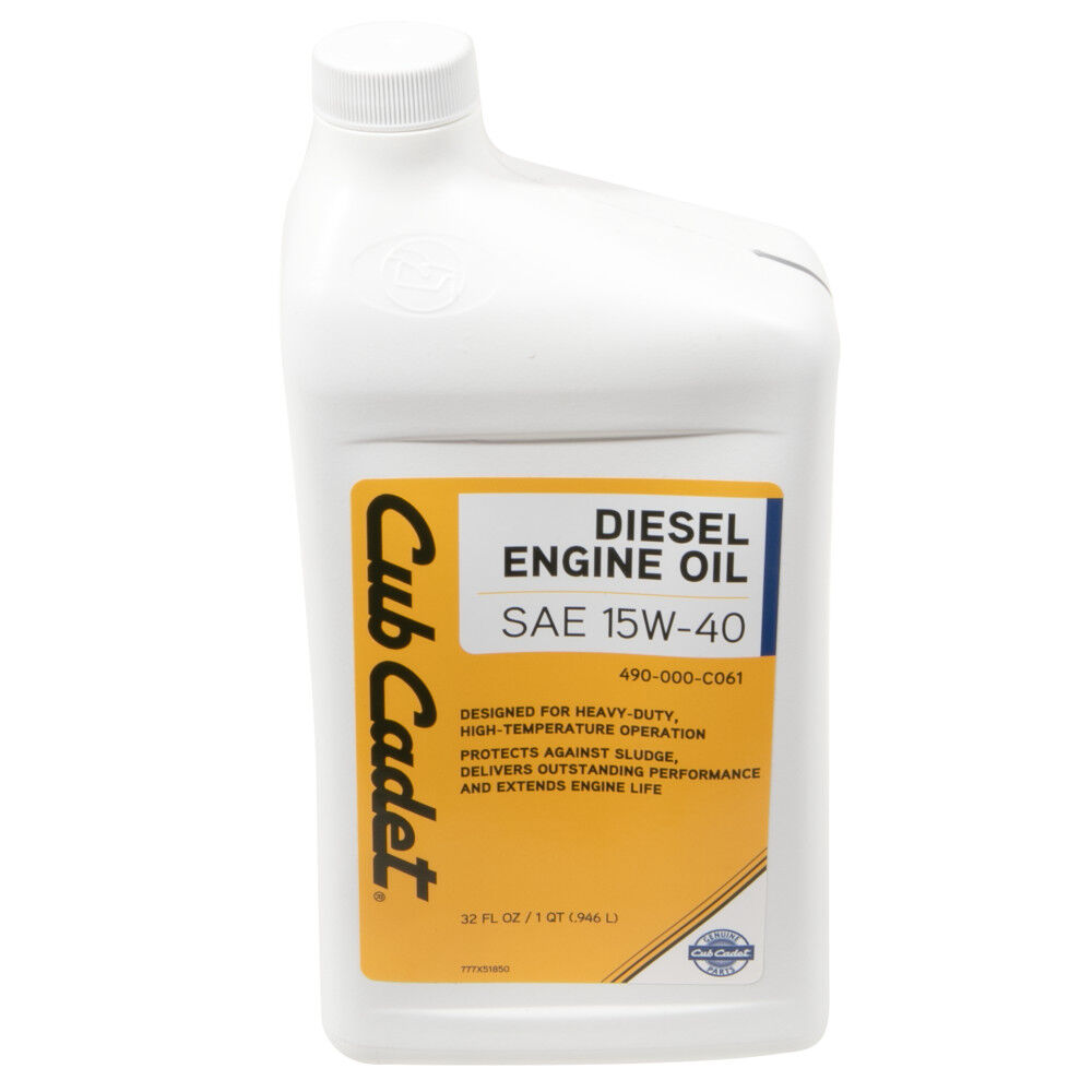 SAE 15W-40 Diesel Engine Oil - 32 oz - 490-000-C061 | Troy-Bilt US