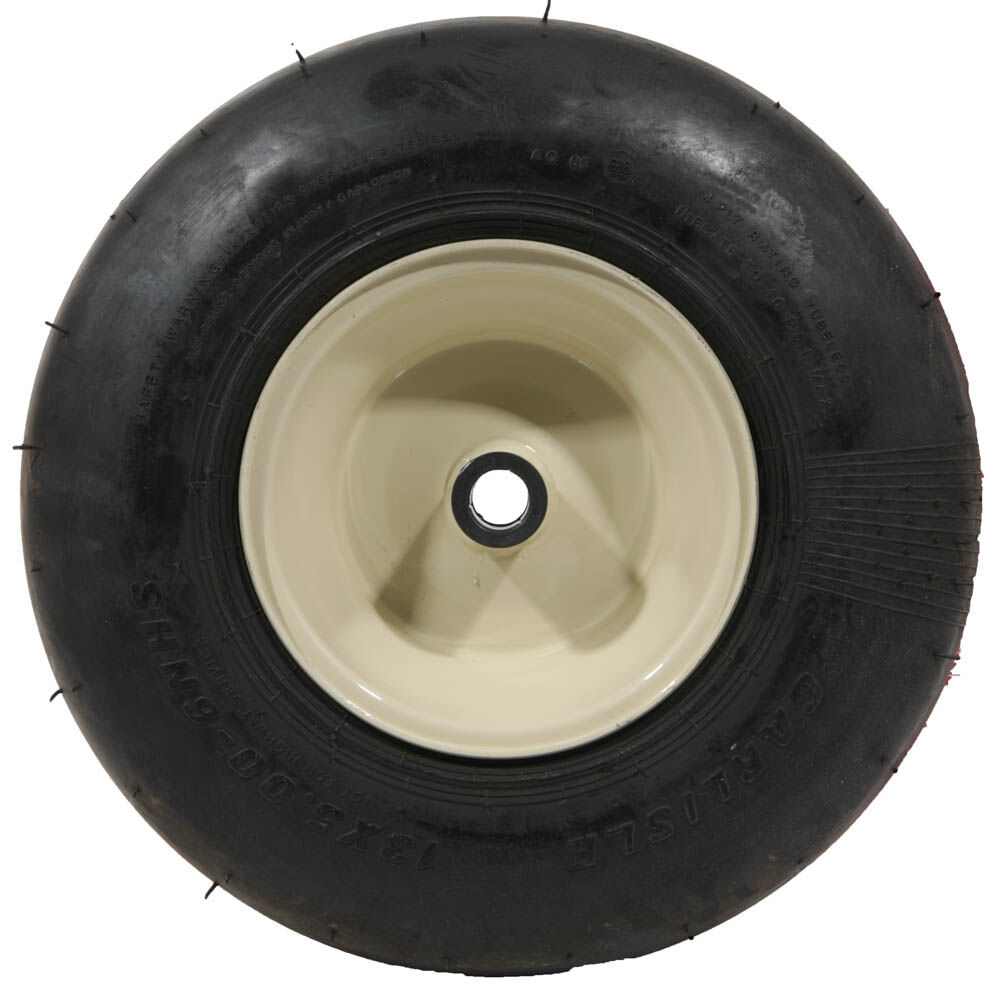 thumbnail image 2 of TCA19309 Caster Wheel Assembly – 13x6.50x6 Flat Free, Rib Tread, Fits John Deere ZTrak & Quik-Trak Mowers 2 of 4