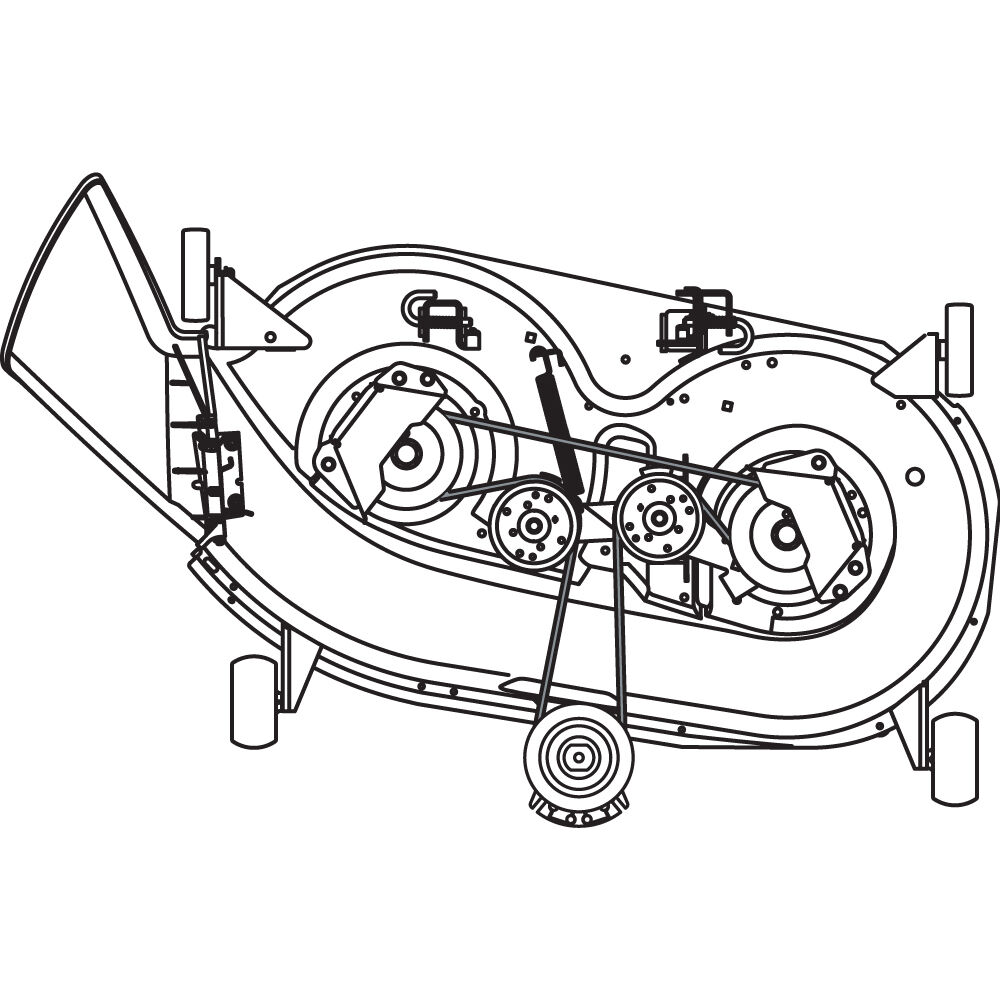 Troy bilt bronco hotsell riding mower belt diagram