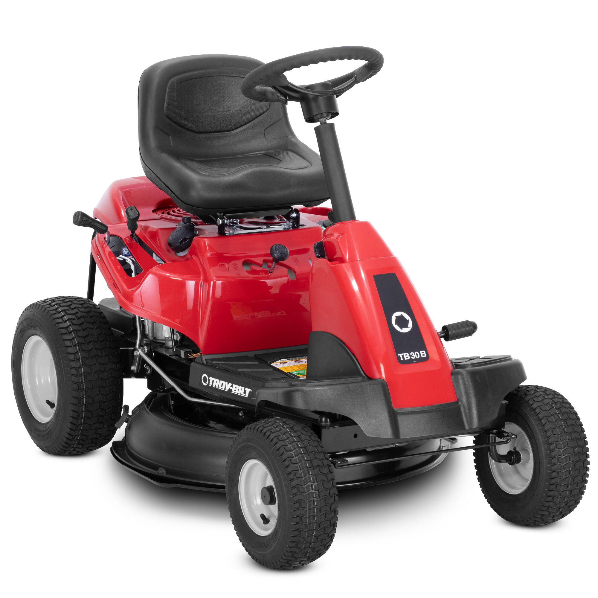 Ride along sales lawn mower