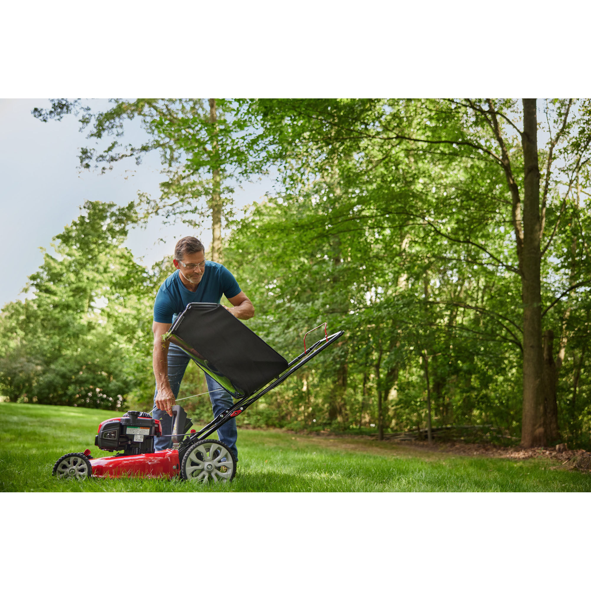 Troy bilt lawn best sale mower tb110 oil type