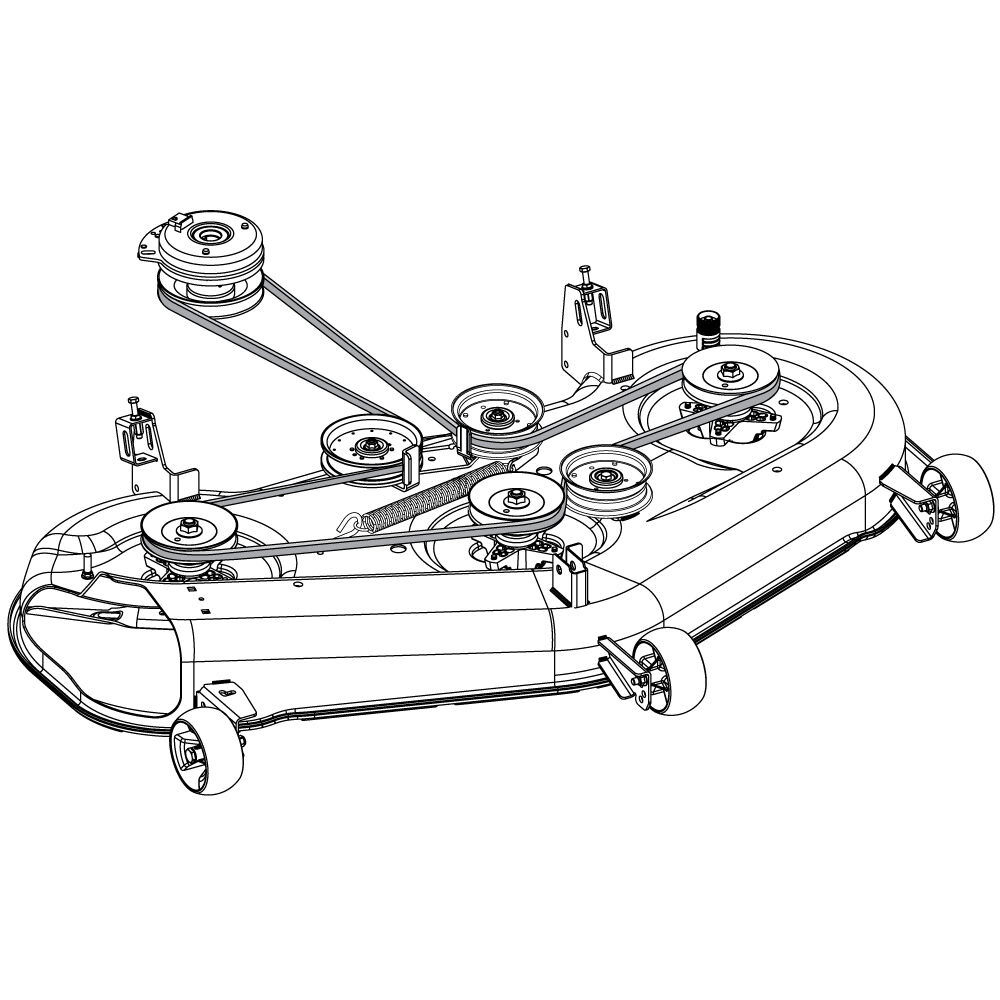 Troy bilt riding mower deck belt clearance
