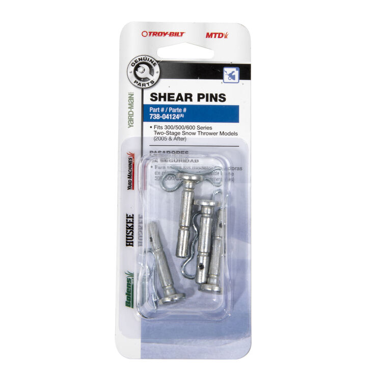Shear Pin Kit, .25 x 1.5&quot;