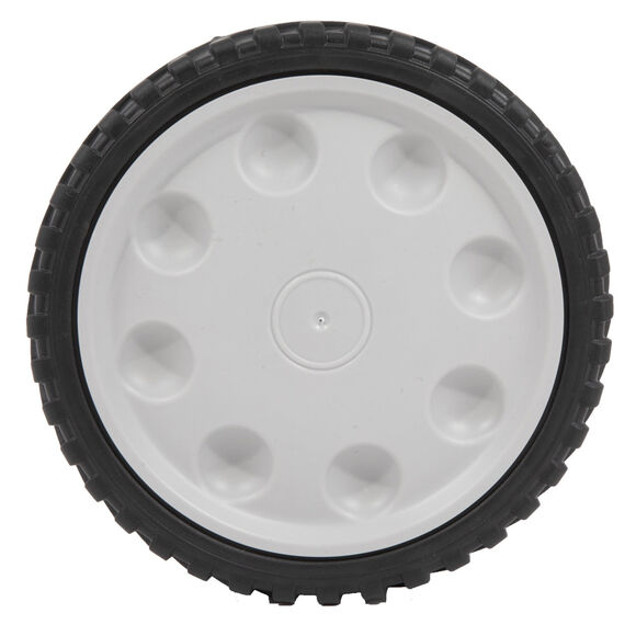 Wheel Assembly w/ Hubcap, 8 x 2 - Gray