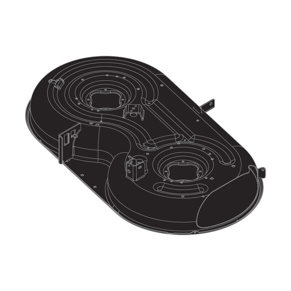 42"DECK ASSEMBLY (POWDER BLACK)