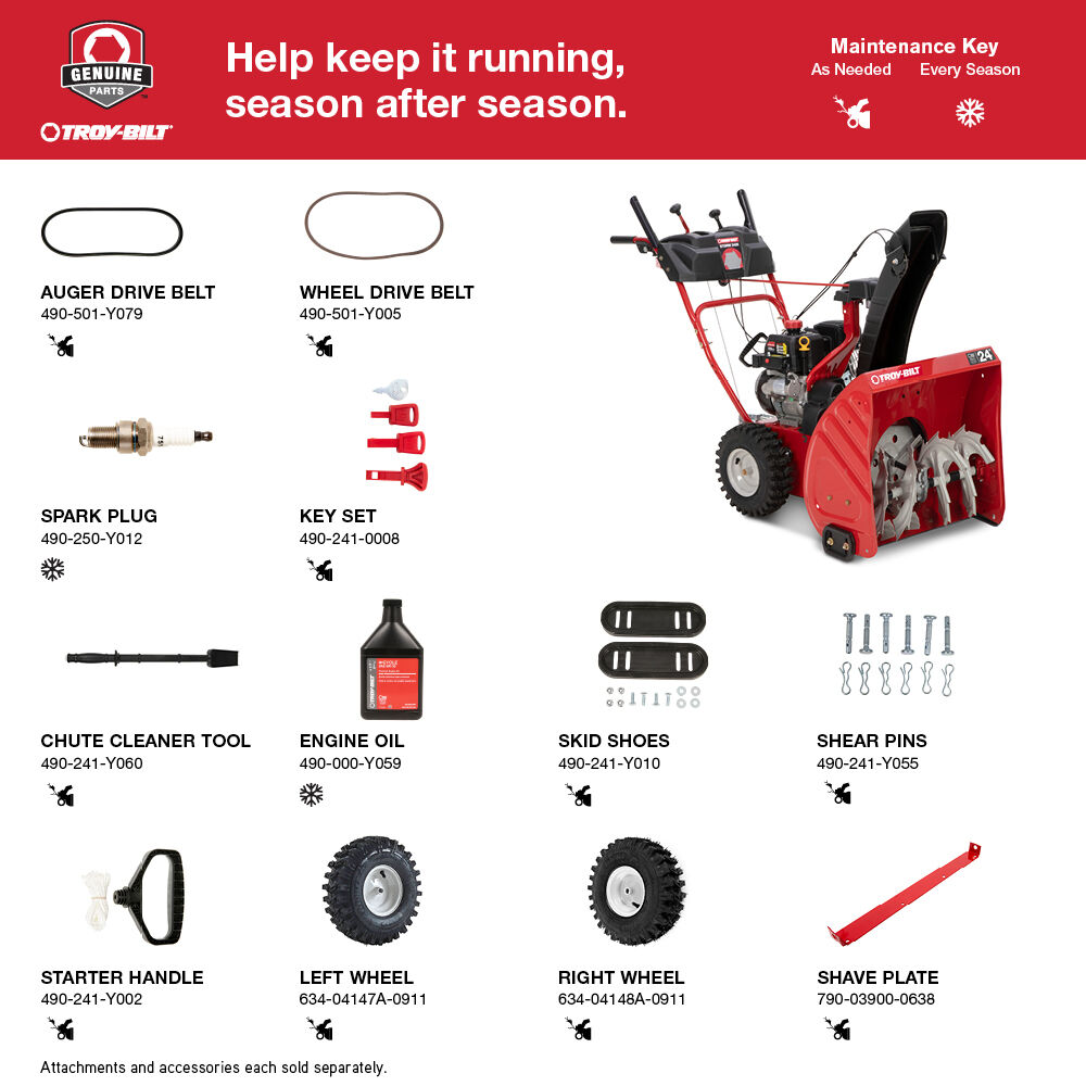 Troy bilt snowblower store repair