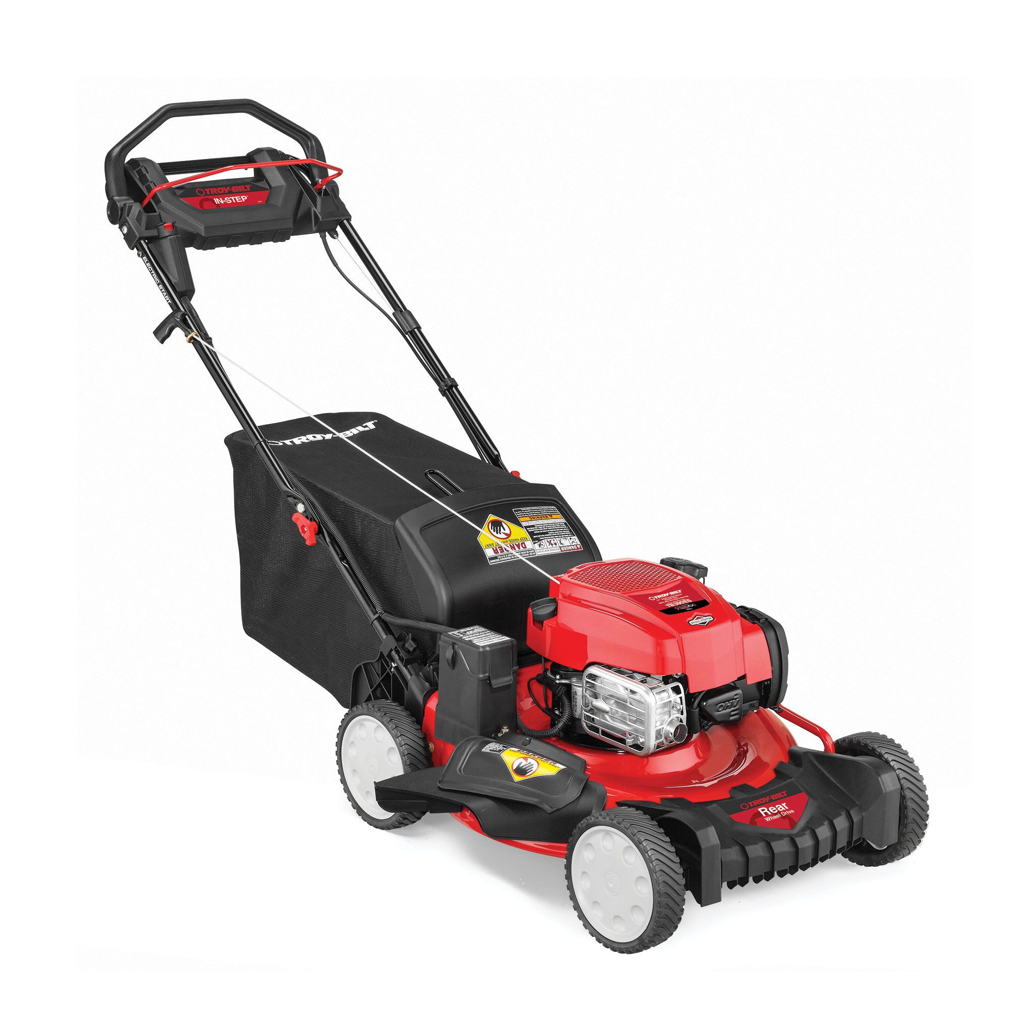Troy bilt electric best sale start self propelled mower