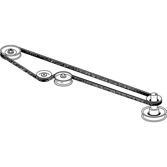 Riding Mower Lower Transmission Belt for 42-inch and 46-inch Cutting Decks