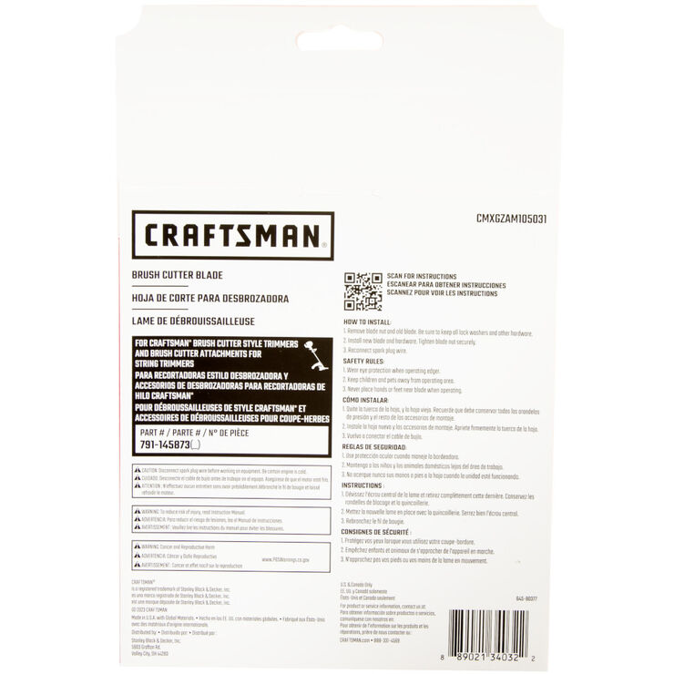 4-Tooth Brushcutter Blade