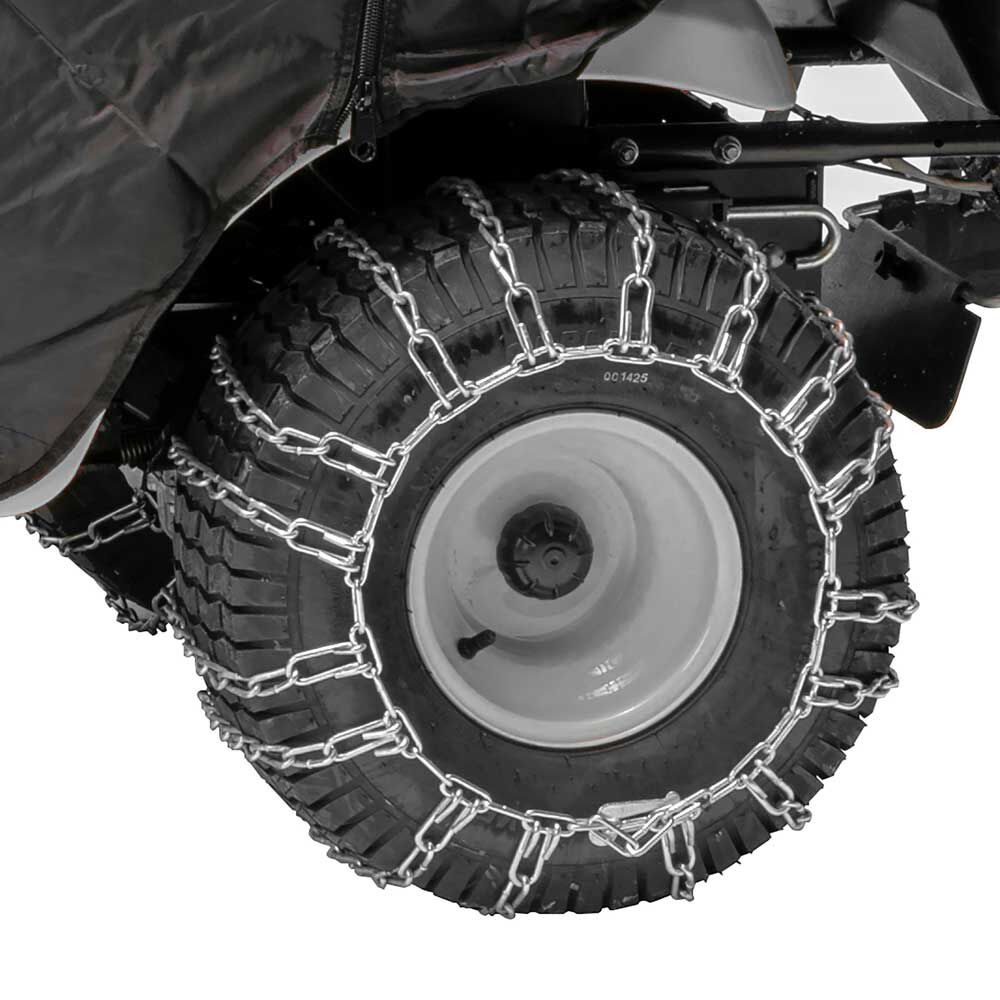 The ROP Shop Pair 2 Link TIRE Chains 20x10.00x8 for Simplicty Lawn Mower Garden Tractor Rider 