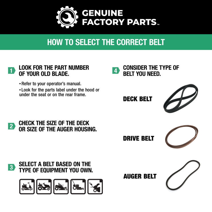 Riding Mower 46-inch Deck Belt