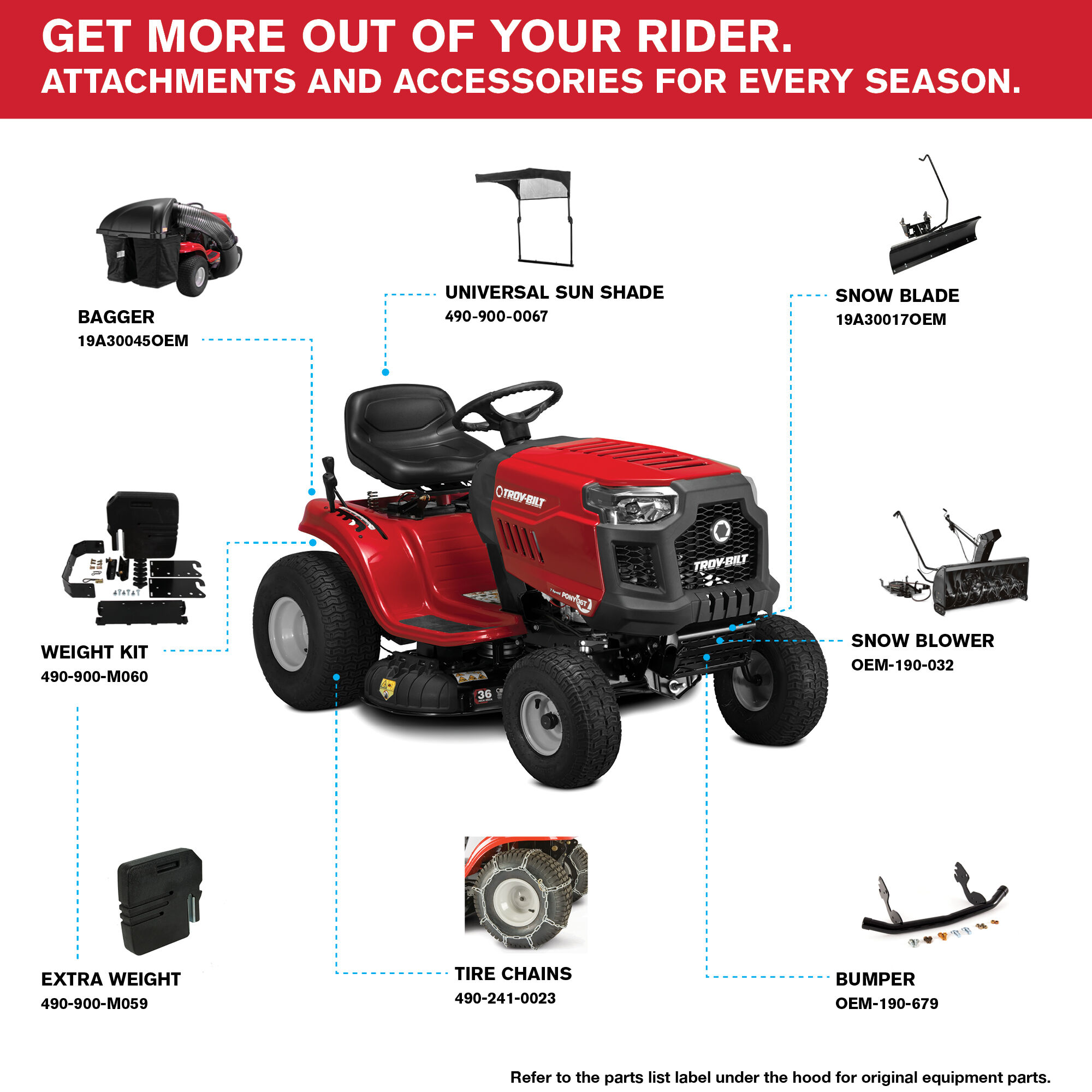 Parts for troy bilt pony riding lawn mower shop