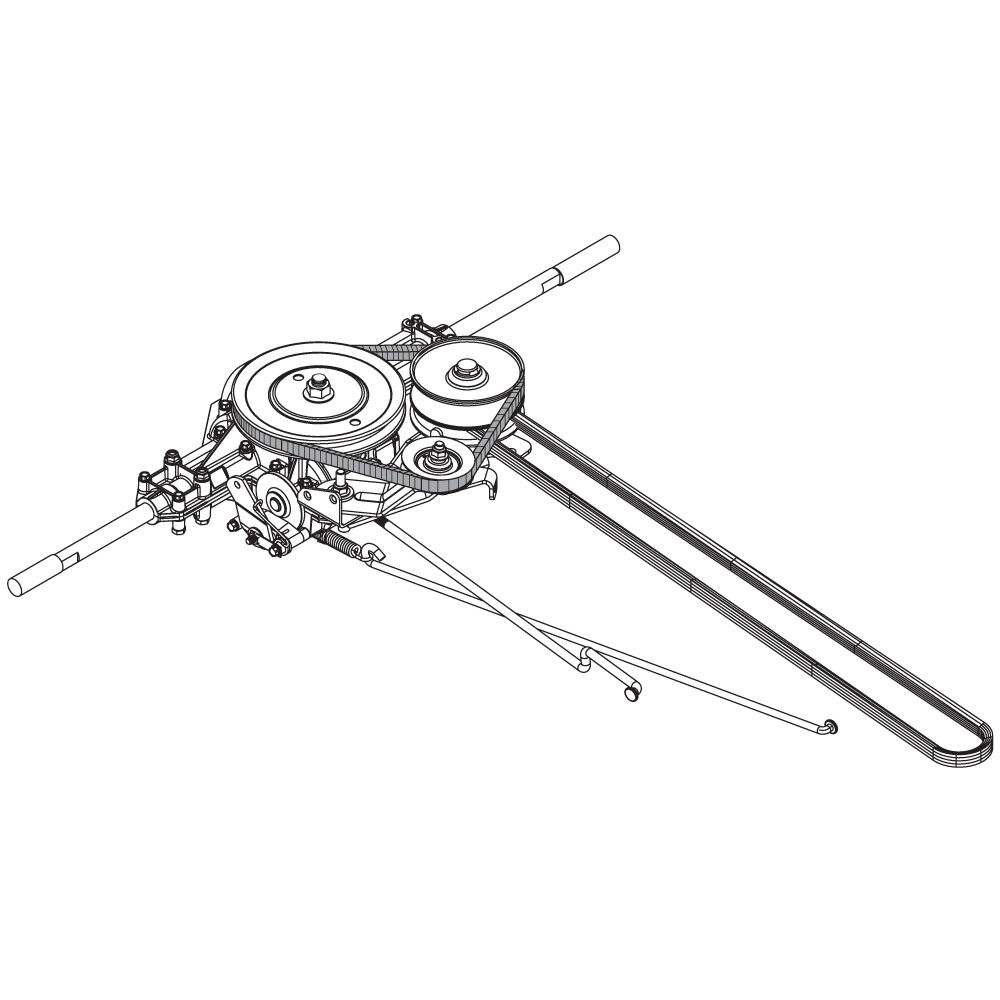 Troy bilt bronco sale riding mower belt diagram