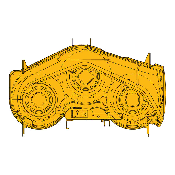 50&quot; Deck Shell &#40;Cub Cadet Yellow&#41;