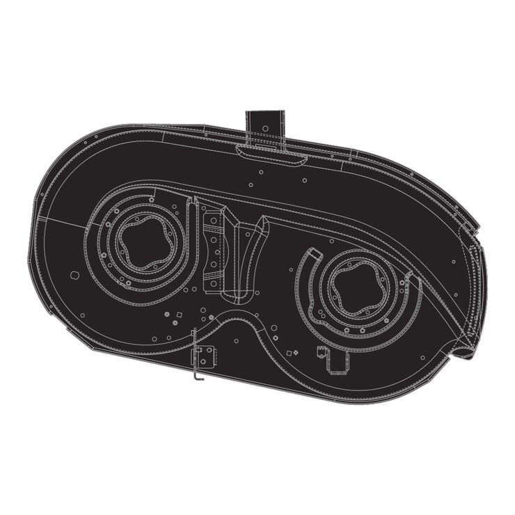 42" Deck Shell (Powder Black)