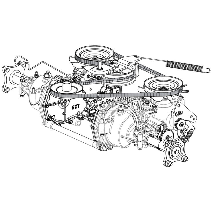 RZT Hydrostatic Transmission Belt 754P05874 TroyBilt US