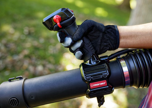 persousing JumpStart tool to start a leaf blower